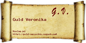 Guld Veronika névjegykártya